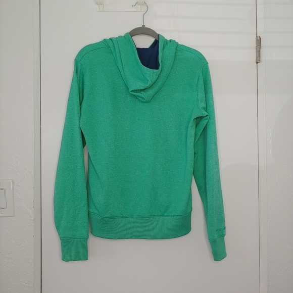 Under Armour Logo Women's Green Hoodie Sweatshirt Size Medium Cold Gear - Picture 9 of 10